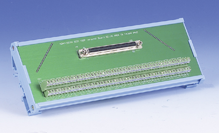 100-pin SCSI-II Wiring Terminal for DIN-rail Mounting