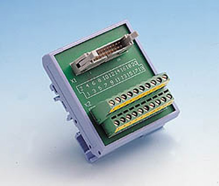 20-pin Flat Cable Wiring Terminal for DIN-Rail