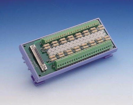 Wiring Terminal Module with LED Indicators for DIN-rail Mounting