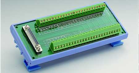 PCI-1240U/PCM-3240 50-Pin SCSI-II and IDC Wiring Terminal for DIN-rail Mounting