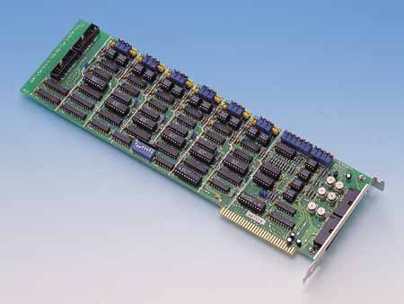 12-bit, 6-ch Analog Output ISA Card with 32-ch DI/O