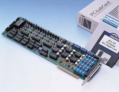 12-bit, 12-ch Analog Output ISA Card with 32-ch DI/O