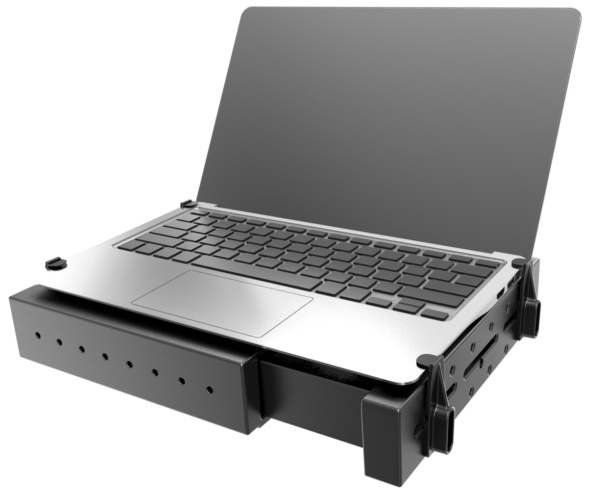 Podstawa typu "Zaciskowa szuflada" do instalacji laptopów |  RAM-234-3FL