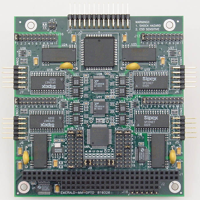 2 or 4-Port RS-232/RS-422/RS-485 PC/104 Module