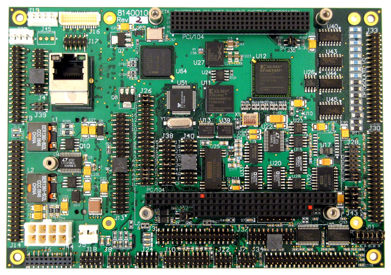 EPIC format CPU with integrated autocalibrating analog I/O, digital I/O and DC/DC power supply