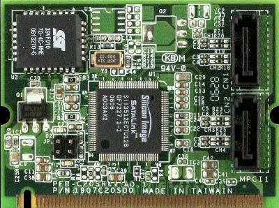 Mini PCI 2 Ports SATA I Module