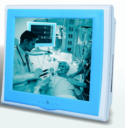 17" monitor medyczny LCD z interfejsem Smart Card