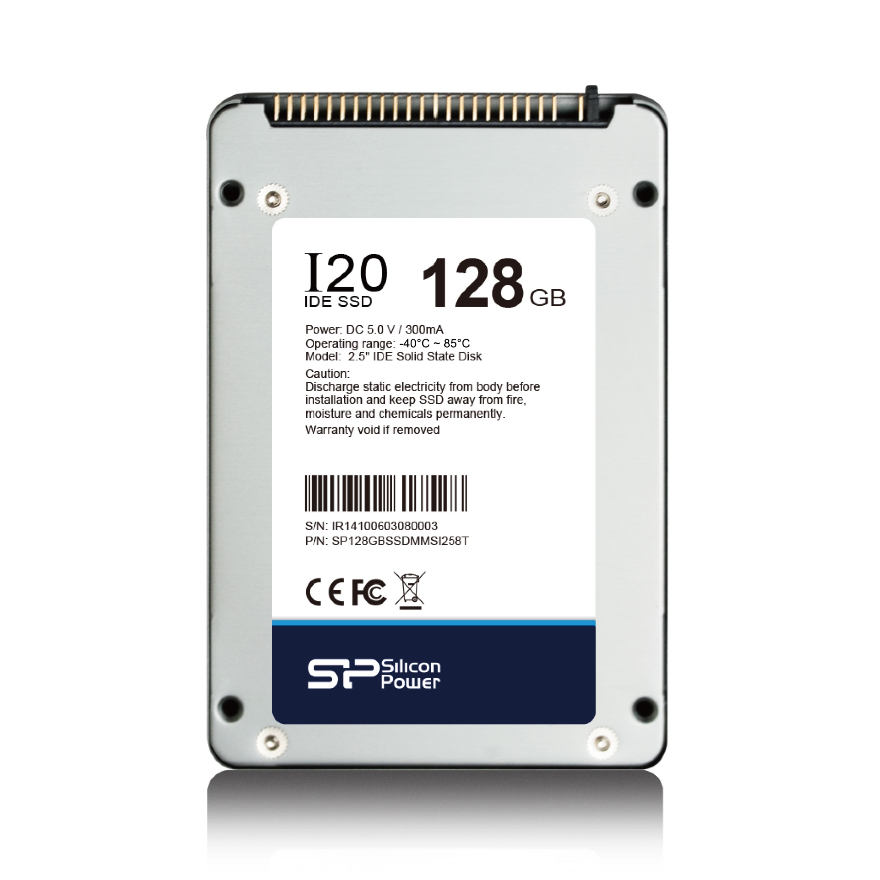 Dysk SSD 2.5", MLC, 32GB~128GB, 0℃~+ IDE SSD-I20 -
