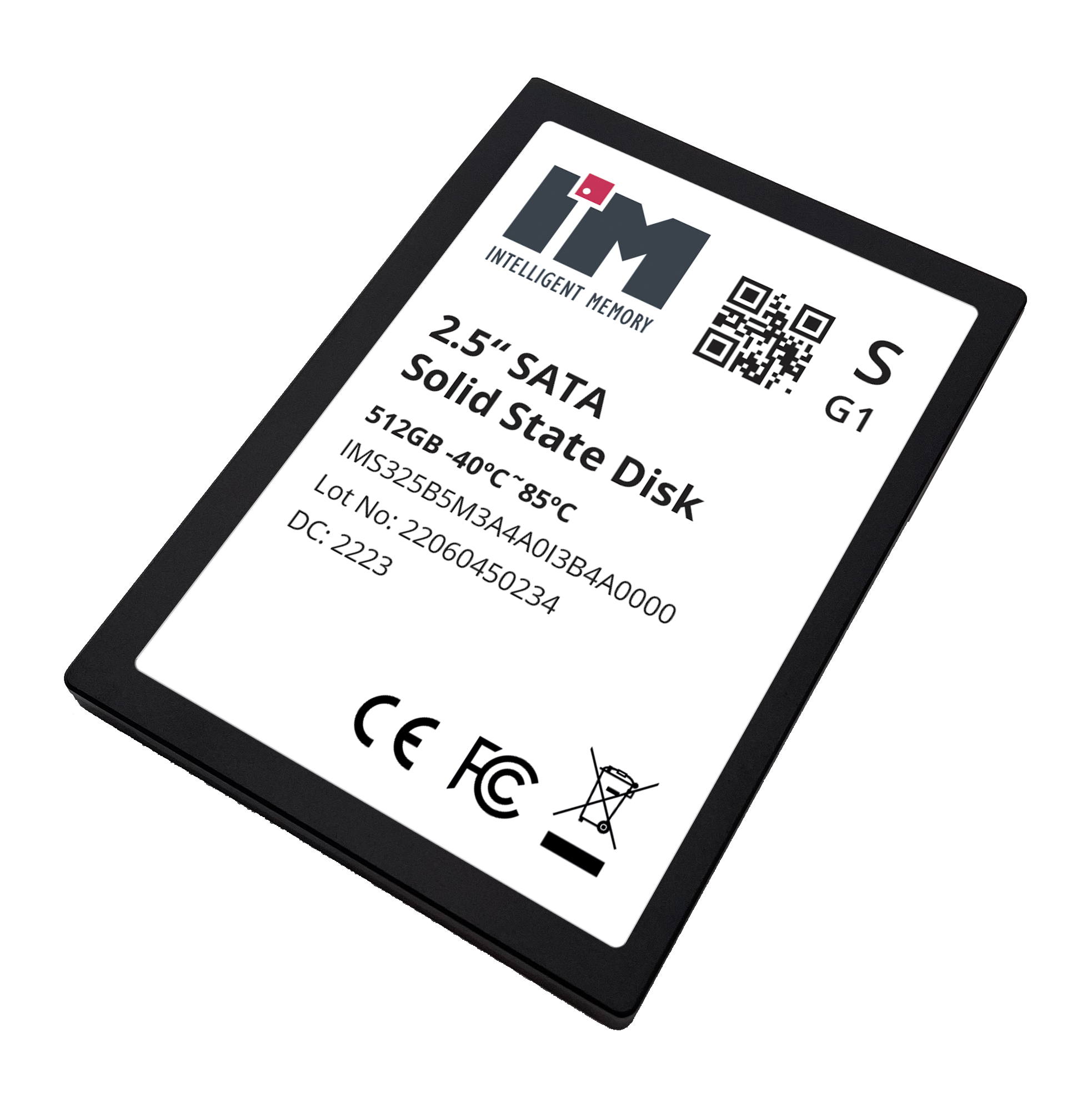 Dysk SSD SATA 2,5″ 1920GB, -40°C~85°C, IMS325B9M3A4A0I3B8A0000