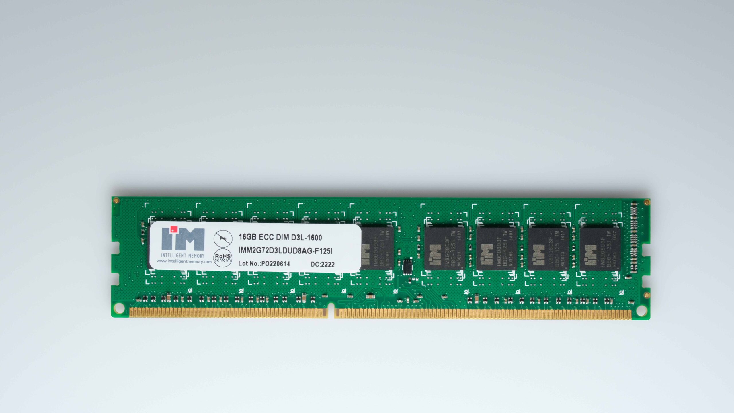 Moduł pamięci DDR3, Non-ECC UDIMM, 16GB, 0~95°C, IMM2G64D3LDUD8AG-F107