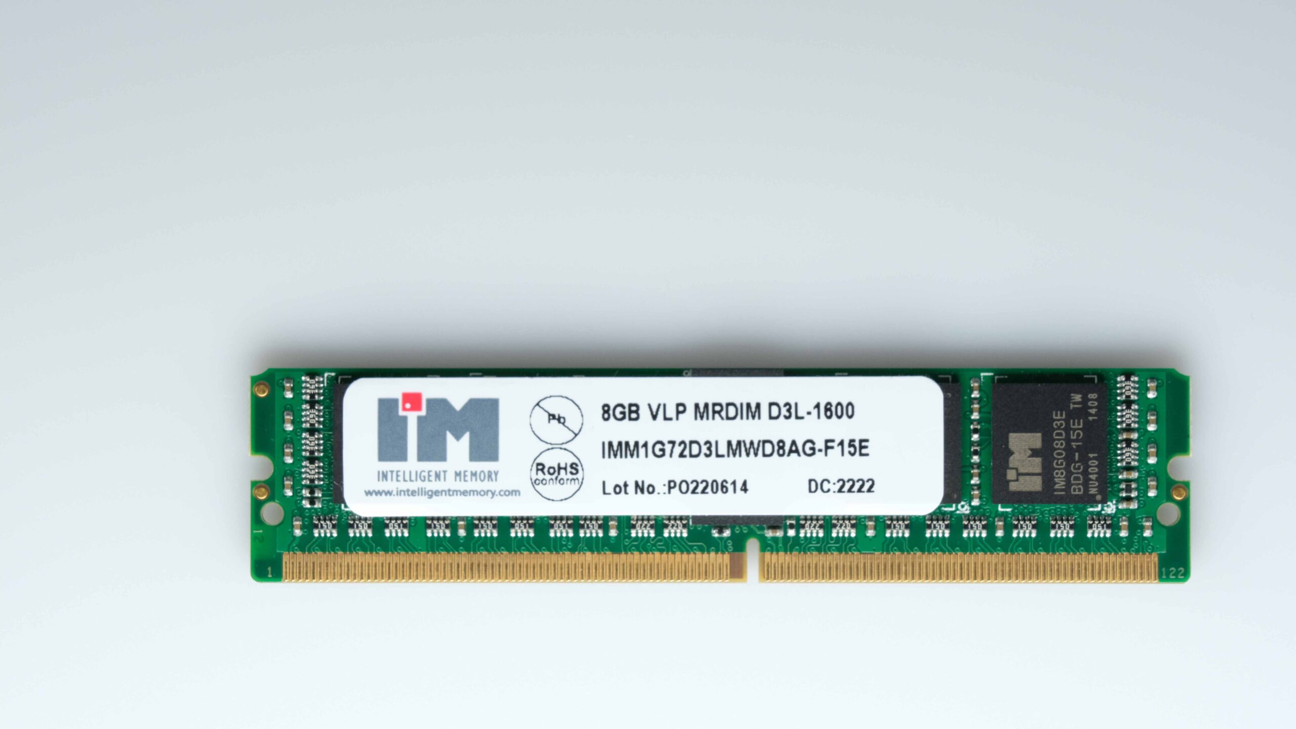 Moduł pamięci DDR3, ECC VLP RDIMM, 16GB, 0~95°C, IMM2G72D3(L)RVD4A-125