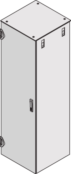 Drzwi Varistar z ramą montażową, IP 20, 1-punktowe ryglowanie, 42U, 2000 x 600, 21130-574