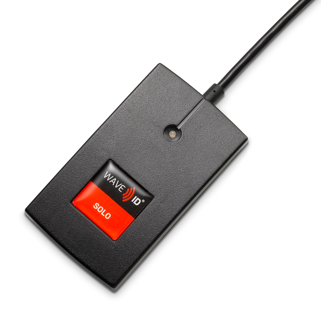 WAVE ID® Solo Keystroke HID Prox Black 6in USB Reader