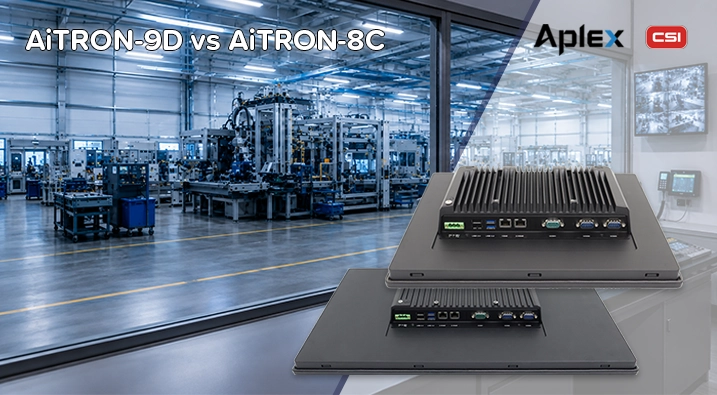 Neue HMI-Panels für industrielle Systeme, AiTRON-9D und AiTRON-8C von APLEX Technology