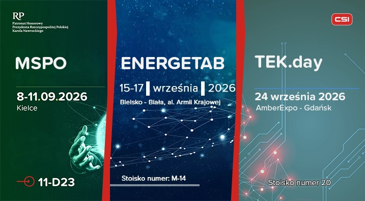September-Terminplan von CSI S.A. – Treffen Sie uns auf der MSPO, ENERGETAB oder TEK.day
